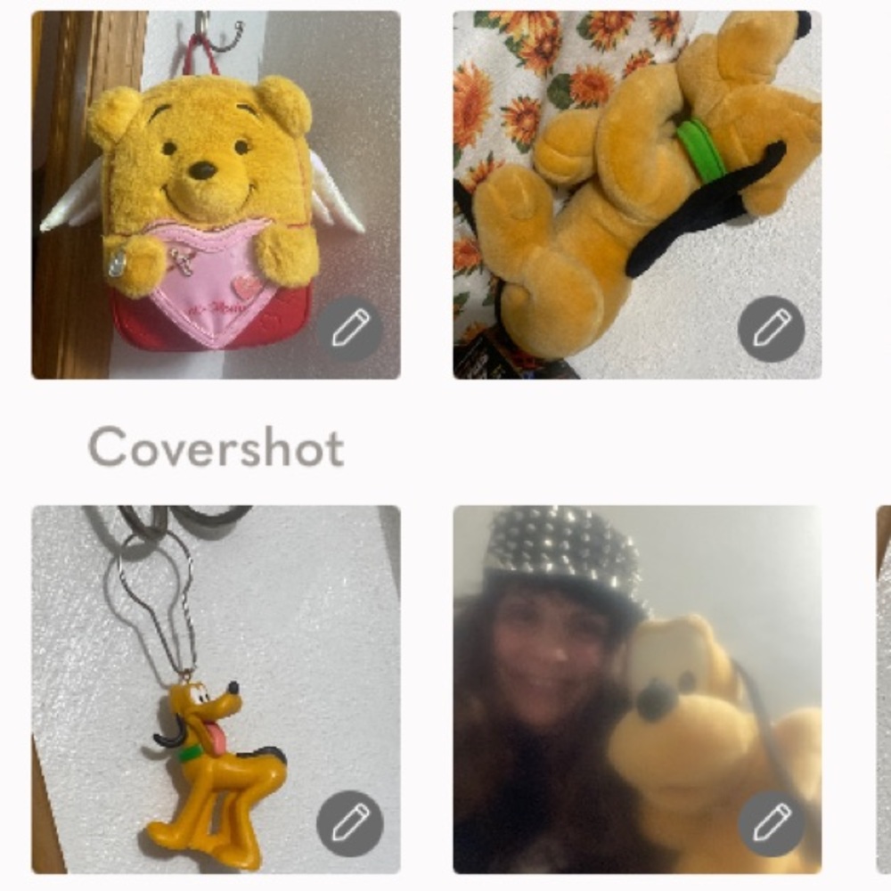 Disney Pluto 18”x8w+Pluto keychain figure 3x2.5+Winnie the Pooh🎒Bag🍯
